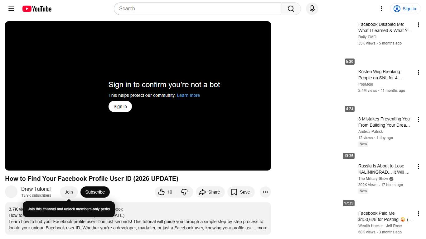 How to Find Your Facebook Profile User ID (2026 UPDATE) - YouTube